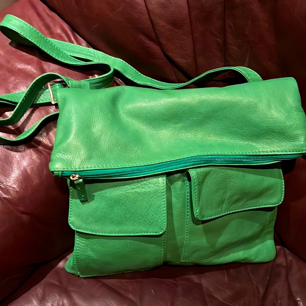 Leather hobo bag